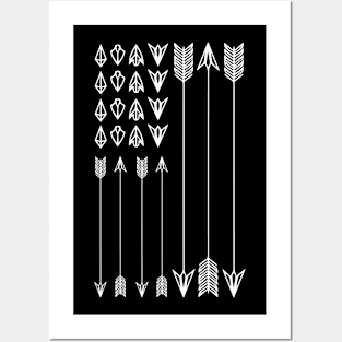 USA American Flag Archery Arrow Posters and Art